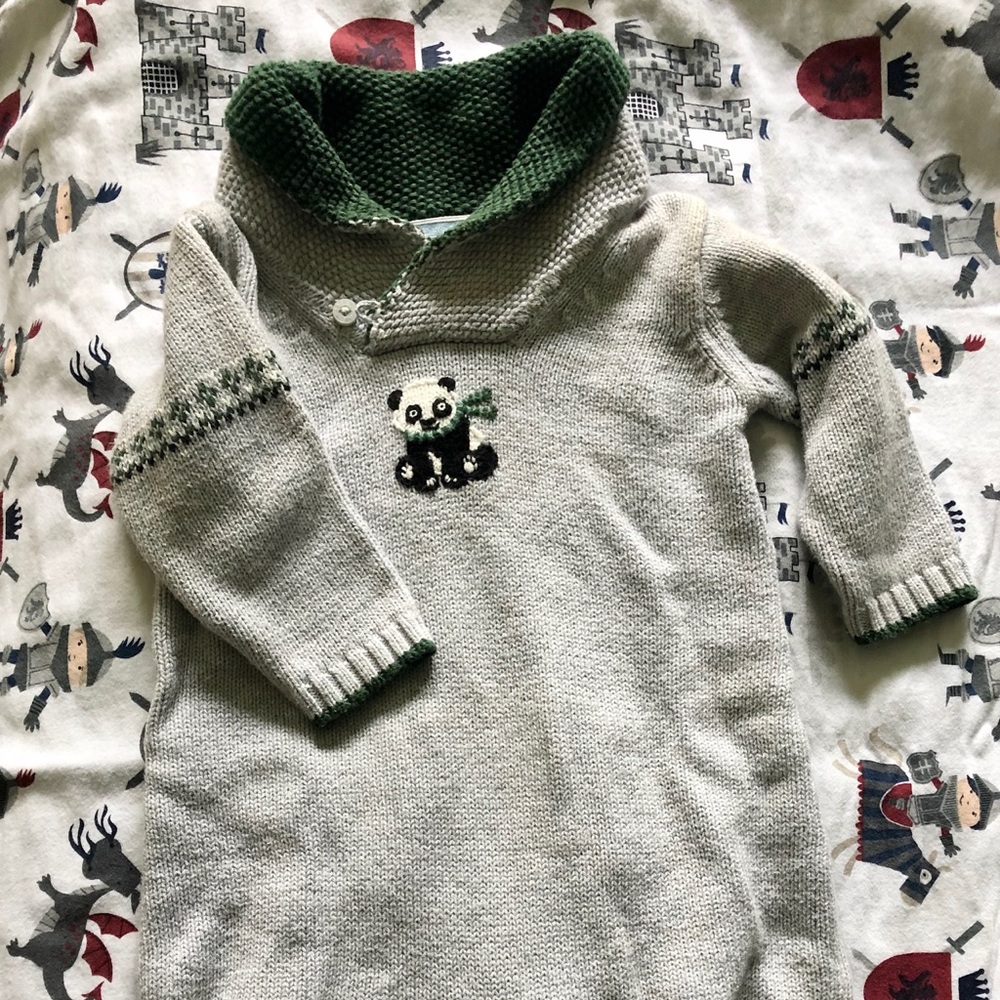Janie and jack knit sweater one piece